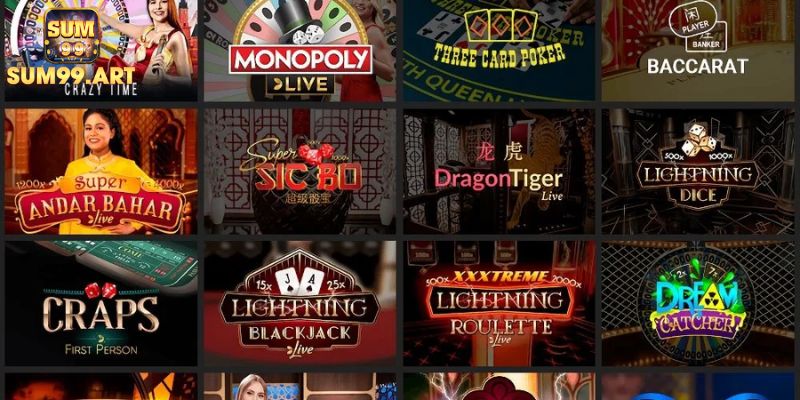 Casino Evolution SUM99 Trải Nghiệm Đỉnh Cao Cá Cược 3 Điểm sáng vượt trội của sảnh Casino Evolution SUM99