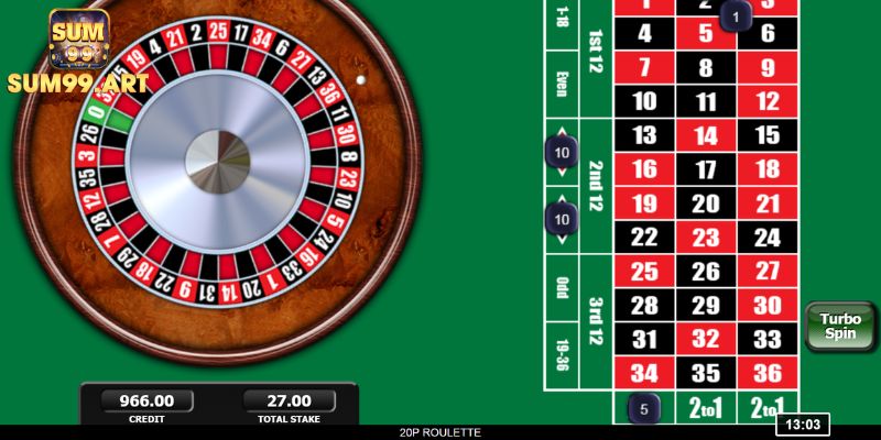 Roulette SUM99 Chinh Phục Vòng Quay May Mắn Từ Chuyên Gia 2 Cược Roulette SUM99 ngoài bàn